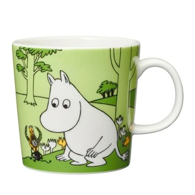 Image of Arabia Moomin Mug Moomintroll Green 2019