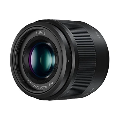 Image of Panasonic Lumix 25mm F1.7 H H025E K Prime Lens, Black Micro 4/3 Mount Compatible &amp; Olympus