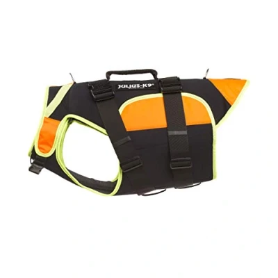 Image of IDC Multifunctional 3in1 Dog Vest, Size: XL, Black and UV Orange