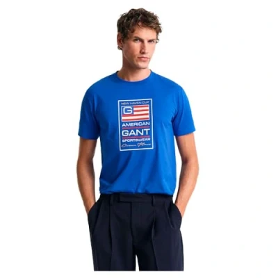 Image of GANT Graphic 2003299 Short Sleeve T Shirt XL Blue