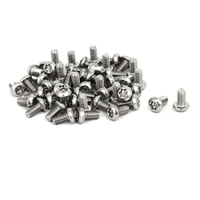 Image of Sourcingmap M4 x 8mm 304 Stainless Steel Torx Security Pan Head Machine Screws 50PCS