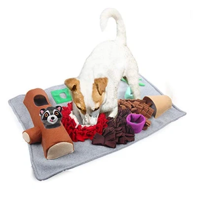 Image of ALL FOR PAWS Dig it Fluffy Mat with Cute Smart Dog Toy, 6 kg, Multi