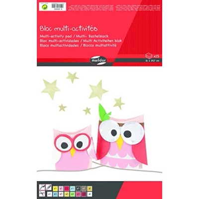 Image of Clairefontaine Ref 26505C Maildor Coloured Paper (Pack of 15 Sheets ) A4 (210 x 297mm) in Size, Mixed Weight Paper, Deep Dyed Colours Assorted