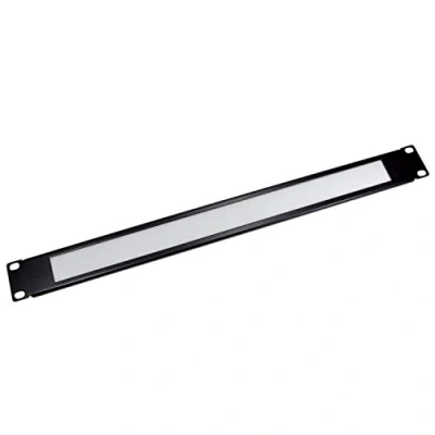 Image of Ex Pro 19 Inch Brush Strip Cable Management Panel, Sturdy 1U Rack Mount Plate with White Bristles 1 PACK