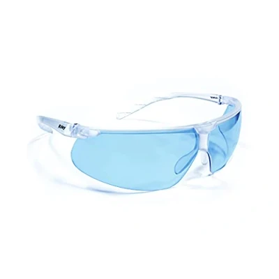 Image of Riley Riletto Ultra Lightweight Safety Glasses Work Protective Eyewear (Clear, Blue)