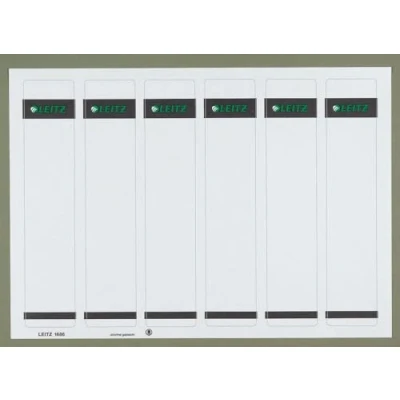 Image of Leitz PC Printable Self Adhesive Spine Labels for Standard 50 mm Lever Arch Files, Narrow and Short, 39 x 192 mm, Paper, 16860085 Grey, Pack of 150