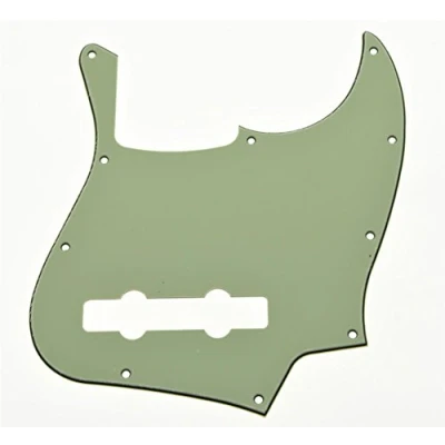 Image of KAISH 5 String J Bass Style Pick Guard Pickguard Scratch Plate for USA/Mexico Jazz made in USA/Mexio Mint Green 3 Ply