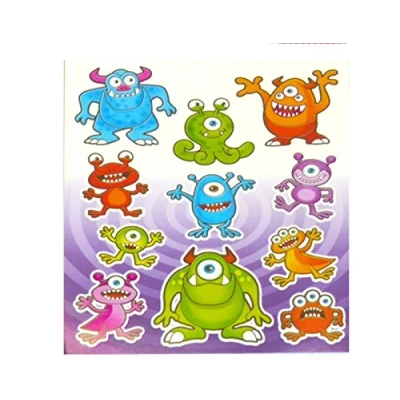Image of 12 x Monster Sticker Sheets Party Bag fillers toys