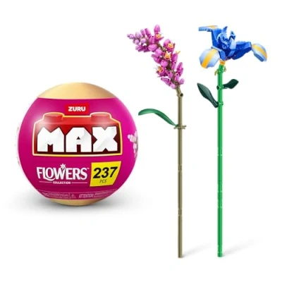 Image of MAX Premium Flowers Building Bricks Collection (up to 243 pieces, 2 per capsule, 10 collect). (Iris and Persicaria, 1 Capsule)