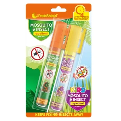 Image of Pestshield Mosquito and Insect Repellent Spray Pens Pack of 2 x 10ml