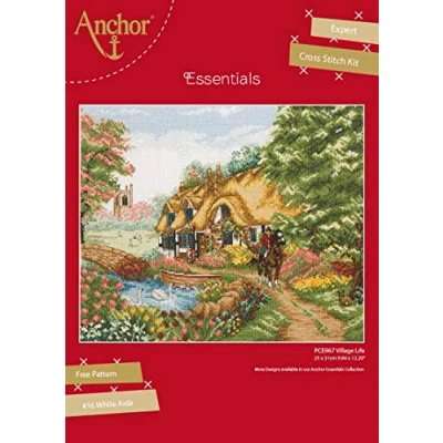 Image of Anchor Cross Stitch Kit, Multicoloured, 15 x 20 cm
