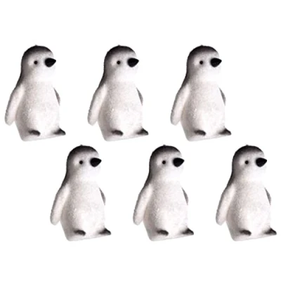 Image of Gem Imports Cute Flock Penguins Christmas Tree Baubles Decorations (Set of 6)