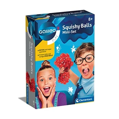Image of Clementoni 59165 Galileo Science Squishy Balls Experiment Set for Children from 8 Years, Multicoloured, 5,5X15X21
