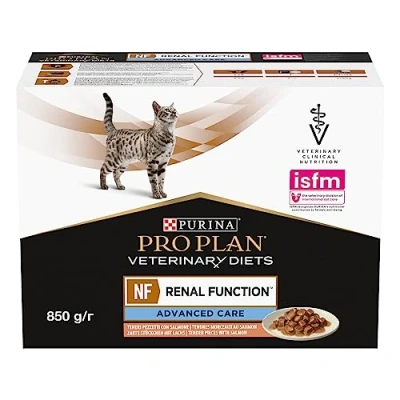 Image of PRO PLAN VETERINARY DIETS NF Renal Function Wet Cat Food Salmon 10x85g