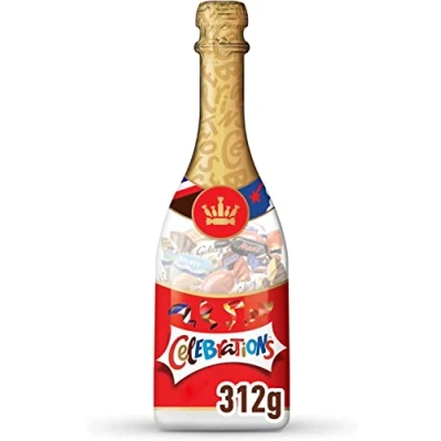 Image of Celebrations Chocolate Champagne Bottle, Gift, Father&#039;s Day 312g