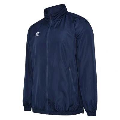 Image of Umbro Boys Childrens/Kids Club Essential Light Waterproof Jacket (Dark Navy) Size 7 8Y