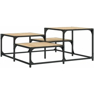 Image of vidaXL Coffee Table Sonoma Oak 87.5x87.5x40 cm Engineered Wood