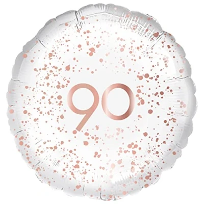 Image of Amscan 9914154 Rosegld Celebr Std Foil 90