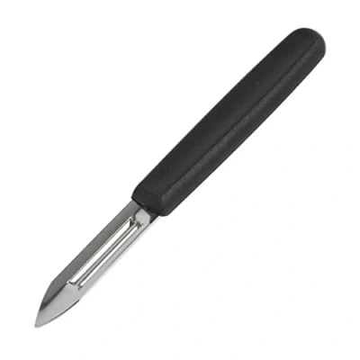 Image of Vogue Vegetable Peeler, Black, Double Sided Stainless Steel Blade, Nylon handle, Potato Suitable for Any Type of Vegetables, Professional &amp; Home Kitchen Use, D050