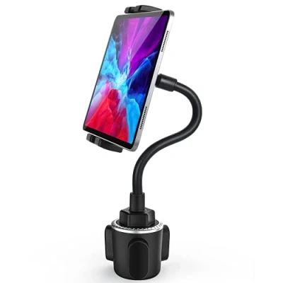 Image of Gooseneck Car Cup Tablet Holder, woleyi Universal Mount for Truck, Car, Treadmill, Spinning Bike, iPad Pro 12.9 Air Mini, Galaxy Tabs, iPhone More 4 13&quot; Phone and Tablets