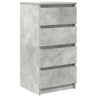 Image of vidaXL Sideboard Storage Cabinet Concrete Grey Engineered Wood Furniture for Bedrooms/Offices/Bathrooms 37.5x35x76 cm