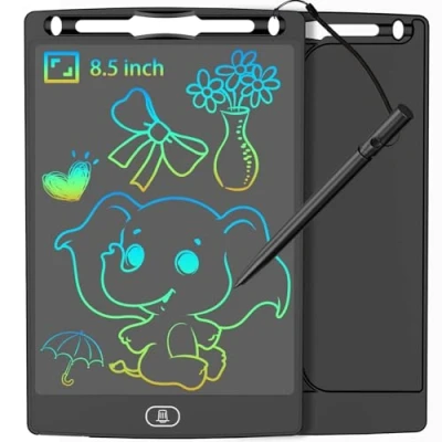 Image of JOEAIS LCD Writing Tablet 8.5 Inch for Kids, Portable Drawing Board Graphic Handwriting, Doodling, and Drawing, Perfect Toys Gift Boys Girls (Black)
