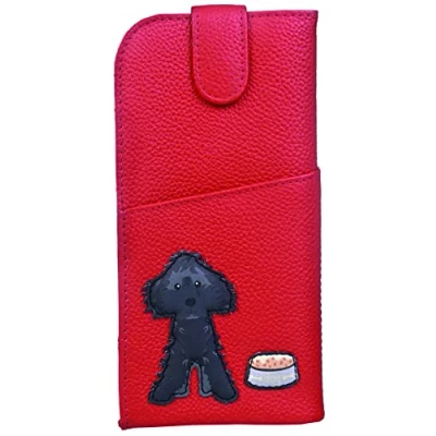Image of Mala Leather Bertie Collection Glasses Case 5191_83 Red