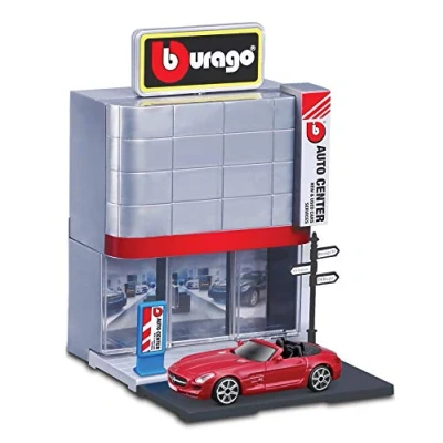 Image of Bburago STREET FIRE CITY car DEALER Playset with incl. 1