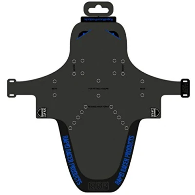 Image of Rapid Racer Products RRP Enduroguard Front Mudguard Black/Blue, Large/Fender