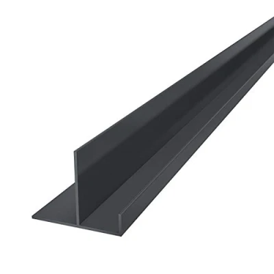 Image of Anthracite Grey 5m Long Aluminium End Closer Starter Trim for Coastline Composite Cladding Board
