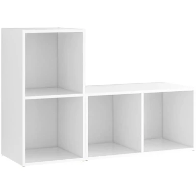 Image of vidaXL TV Cabinets 2 pcs White 72x35x36.5 cm Engineered Wood