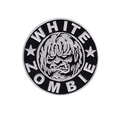 Image of White Zombie Metal Band Patch Badge Embroidered Iron on Applique Souvenir Accessory