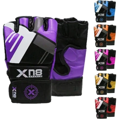 Image of XN8 MMA Gloves Boxing Training Sparring Fight Grappling Mitts With Open Palm For Cage Fighting Combat Sports Punching bag Muay Thai &amp; Kickboxing