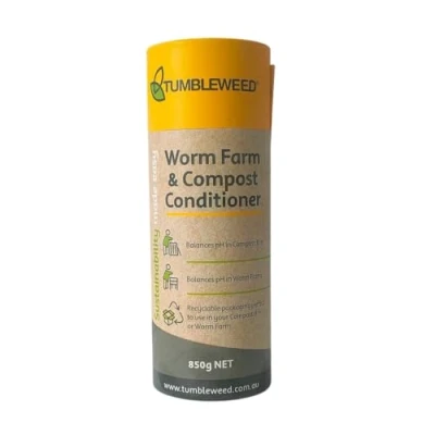 Image of Tumbleweed Worm Farm &amp; Compost Conditioner Neutralizes Acidity, Balances pH, Enhances Digestion Reduces Odours Natural Mineral Blend for Nutrient Rich Soil Pest Control 850g
