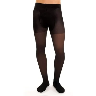 Image of GLAMORY Men&#039;s 70 Support Tights Sports Leggings, Black, L Große Größen