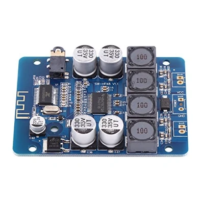 Image of Dual Channel Power Amplifier, Akozon Electronic Amplifier 30W+30W 8V 26V DC Bluetooth Digital Board