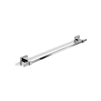 Image of Croydex Flexi Fix Easy to Fit Cheadle Chrome Plated Square Design Towel Rail