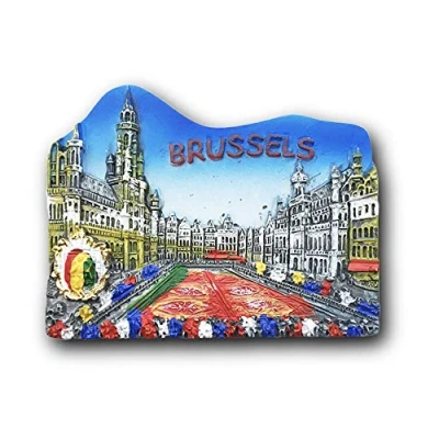Image of Brussels Belgium 3D Refrigerator Magnet Tourist Souvenirs Resin Magnetic Stickers Fridge Home &amp; Kitchen Decoration from China