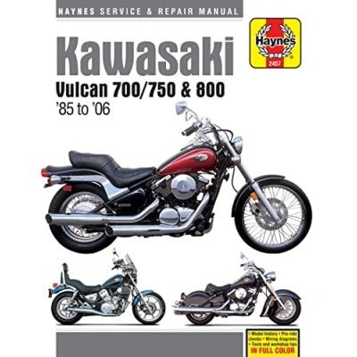 Image of Kawasaki Vulcan 700/750 &amp; 800 (85 06) Haynes Repair Manual (Paperback)