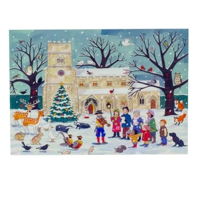 Image of Winter Wildlife Christmas Advent Calendar Animal Traditional Door Picture Paper