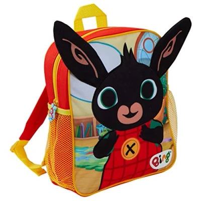 Image of CBeebies Bing Bunny 3D Plush Backpack Boys Girls Nursery School Pre Rucksack Kids Book Lunch Bag