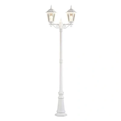 Image of Konstsmide Firenze lamp post, 2 bulb, white