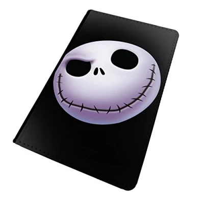 Image of WTF NBC Jack Head Printed Art Faux Leather Passport Cover/Luggage Tag (Passport Holder)
