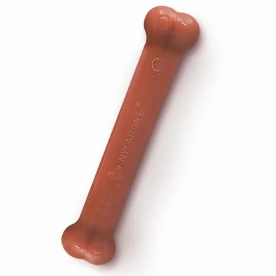 Image of Nylabone Dura Chew Extreme Tough Dog Toy Bone, Bacon Flavour, L, for Dogs Up to 23 kg,Brown