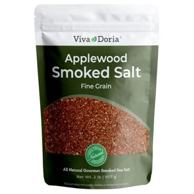 Image of Viva Doria Applewood Smoked Sea Salt, Fine Grain, 2 lb