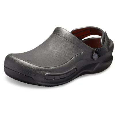 Image of Crocs Bistro PRO Literide Unisex Mules, Size: M5W6, Black Synthetics
