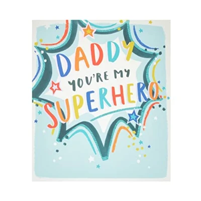 Image of Daddy You&#039;re My Superhero Brave &amp; Strong Happy Father&#039;s Day Card Greeting Cards