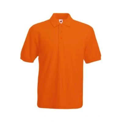 Image of Fruit Of The Loom Men&#039;s SS033M Short Sleeve Polo Shirt, Orange, Large