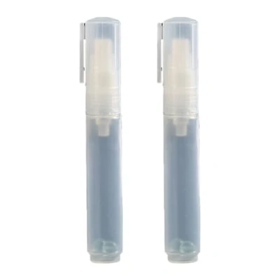 Image of 2Pcs 8mm Flat Tip Empty Paint Pens Acrylics Marker Clear Pen Rod Refillable for School Office