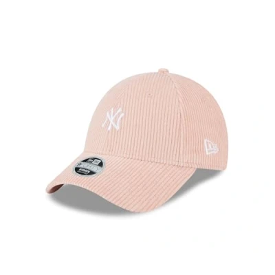 Image of New Era MLB Fankappe York Yankees Frau Mädchen Cord 9Forty Women verstellbar Teamlogo pink NY One Size